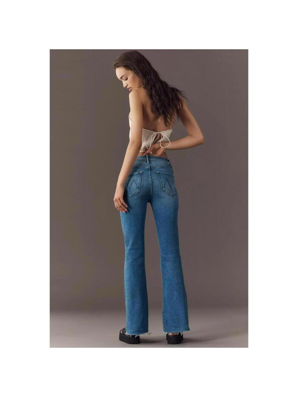 MOTHER Jeans - The Weekender Fray - Wash: Fan Favorite - Size 30 - NWT - Picture 4 of 6